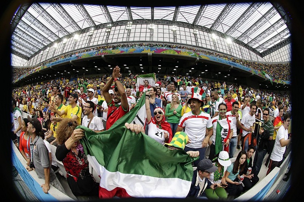 Entre os estrangeiros, iranianos foram maioria na Arena da Baixada