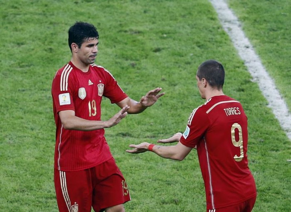 Diego Costa foi pouco produtivo em uma seleção espanhola apática e facilmente envolvida pelos adversários | Reuters