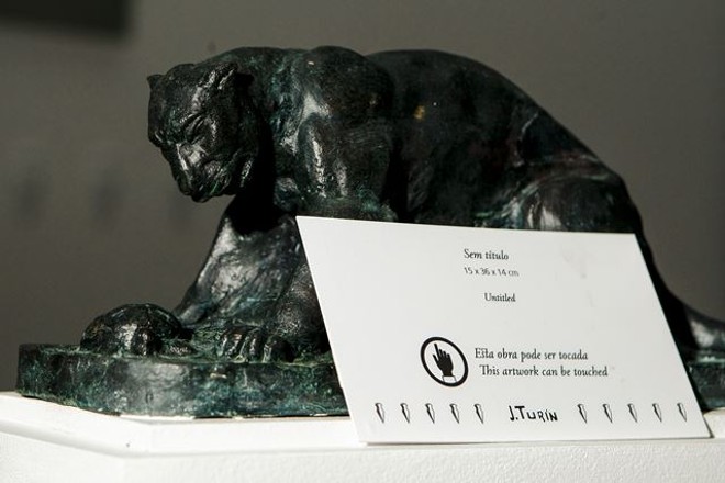 As esculturas, com exceção das matrizes originais em gesso, poderão ser tocadas pelo público |