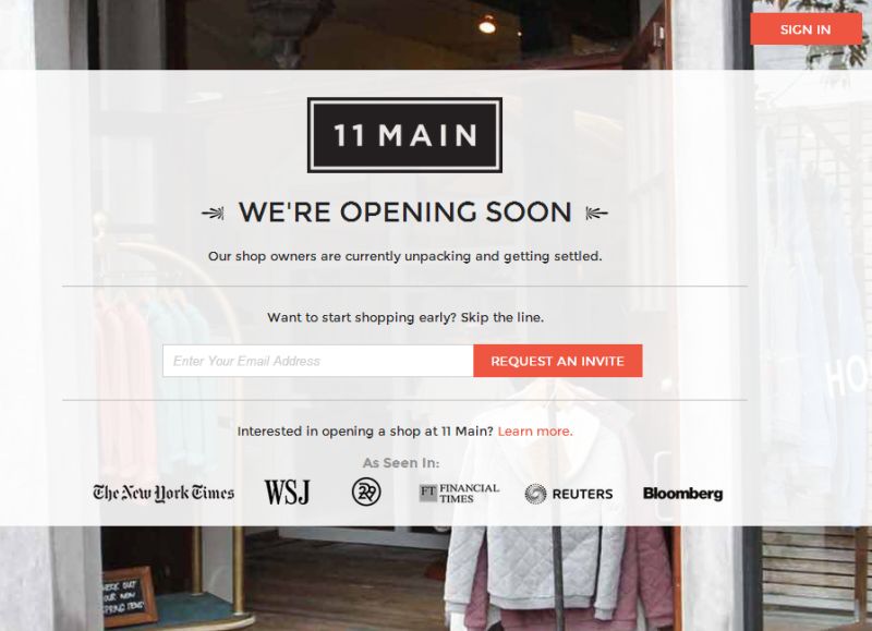 Portal se inspira nas tradicionais ruas comerciais das cidades americanas, onde se concentram vários pequenos comércios. | Reprodução.