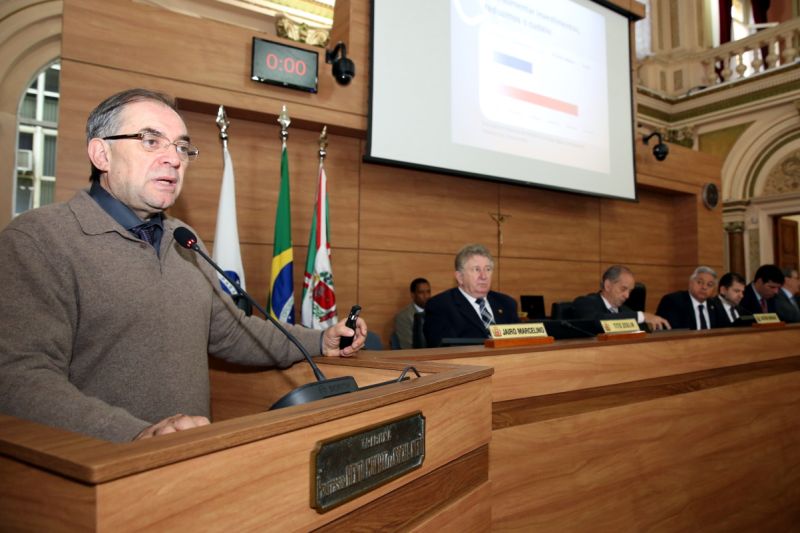 Secretário Fábio Scatolin falou aos vereadores sobre o Plano Plurianual | Andressa Katriny/CMC