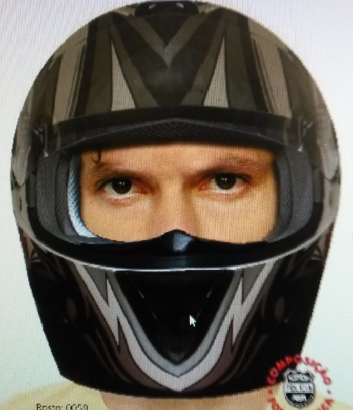 Homem agiu na Cidade Industrial de Curitiba e levou vítima a um bosque. Ele estava de motocicleta | Divulgação/Polícia Civil