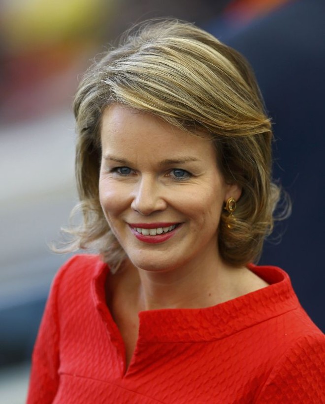 Rainha Mathilde, da Bélgica, acompanhou o jogo com a Rússia no Maracanã |