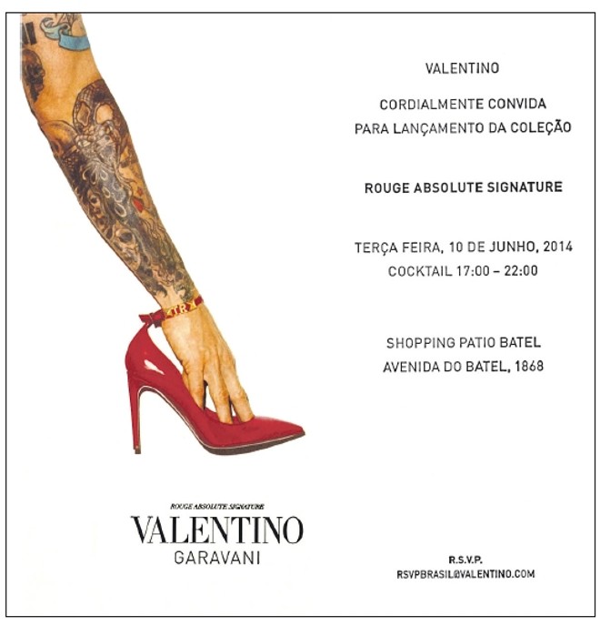 Já estão circulando os convites para o primeiro evento da Valentino de Curitiba. Os irmãos Anthony e Sean de Souza, ambos DJs, animarão a festa. Anthony, que mora em Londres, já tocou para outras grandes marcas de moda e até para a diva Madonna |