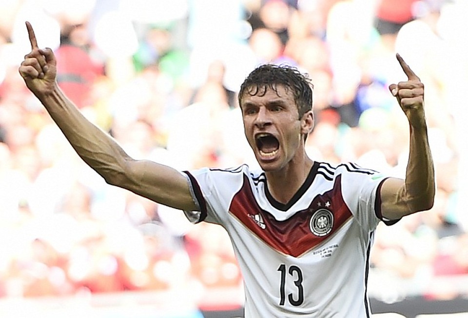 Thomas Müller foi o grande destaque da partida na Fonte Nova | Dylan Martinez / Reuters