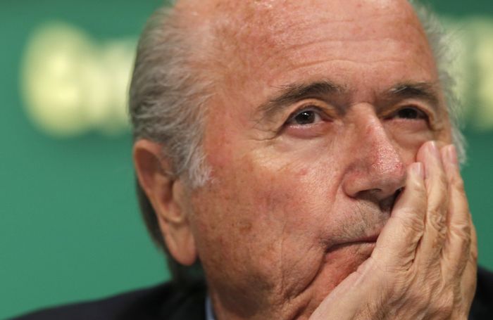 Joseph Blatter vai anunciar no Brasil mais um mandato à frente da Fifa. | Sérgio Morais/Reuters