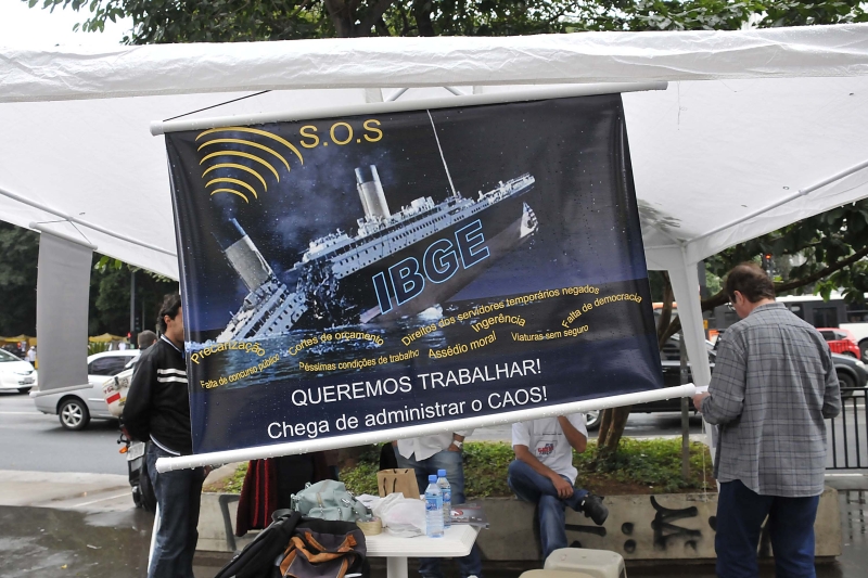 Paralisação dos servidores do IBGE já dura semanas | J. Duran Machfee/Futura Press/Estadão Conteúdo