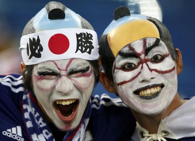 Torcedoras capricham nas fantasias para apoiar seleção japonesa | 