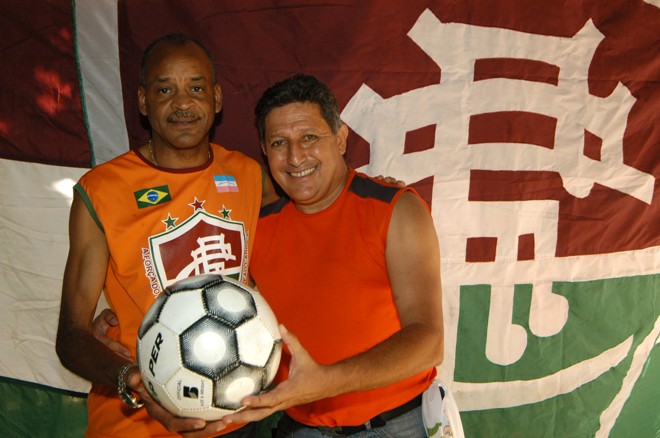 Assis e o paraguaio Romerito, outro ídolo do Fluminense | 