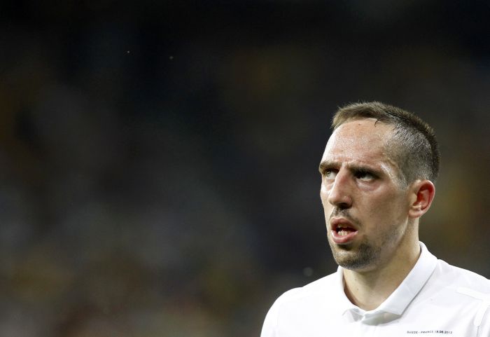 Ribéry foi cortado três dias antes da seleção francesa embarcar para o Brasil | REUTERS