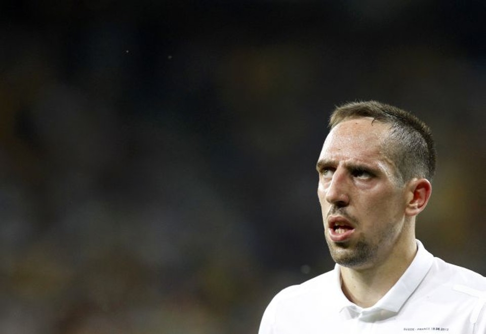 Ribéry foi cortado três dias antes da seleção francesa embarcar para o Brasil | REUTERS