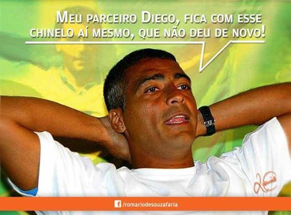 Romário provoca Maradona após a decisão da Copa | Reprodução Facebook