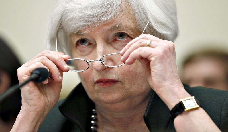 Janet Yellen, chefona do banco central americano: com a política de juros baixos do Fed, o dólar se desvalorizou, favorecendo a competitividade da economia dos EUA | Kevin Lamarque/Reuters