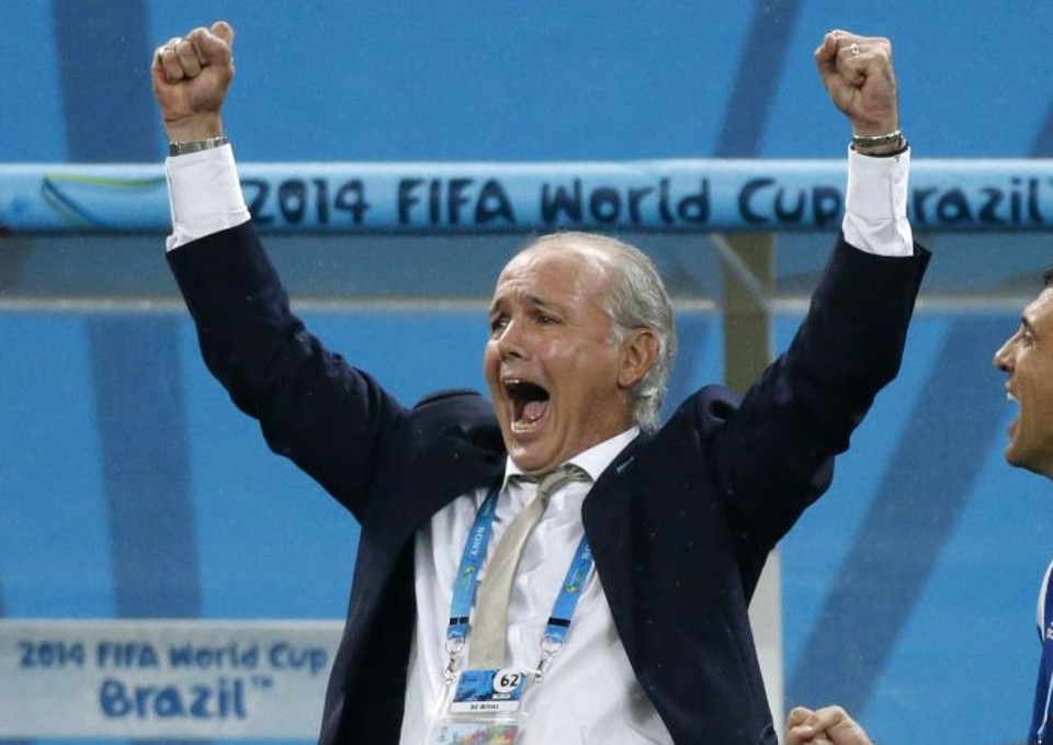 A maior preocupação do técnico da Argentina, Alejandro Sabella, sempre foi o posicionamento do time em campo | REUTERS / Sergio Moraes