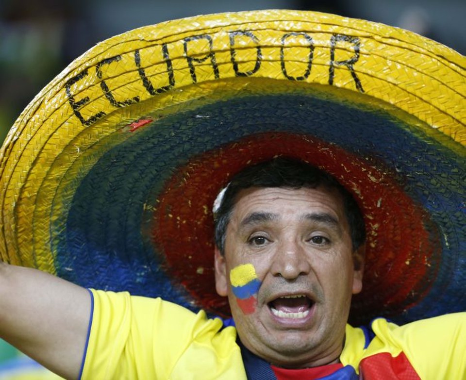 Equatorianos foram os torcedores que mais vieram a Curitiba na Copa | Jonathan Campos / Gazeta do Povo