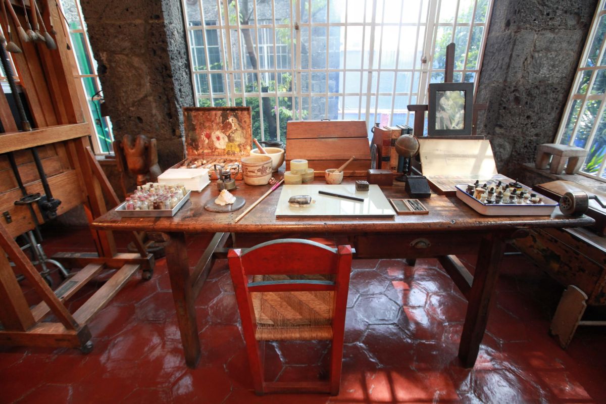 Vista do estúdio da pintora mexicana Frida Kahlo | EFE/Sáshenka Gutiérrez