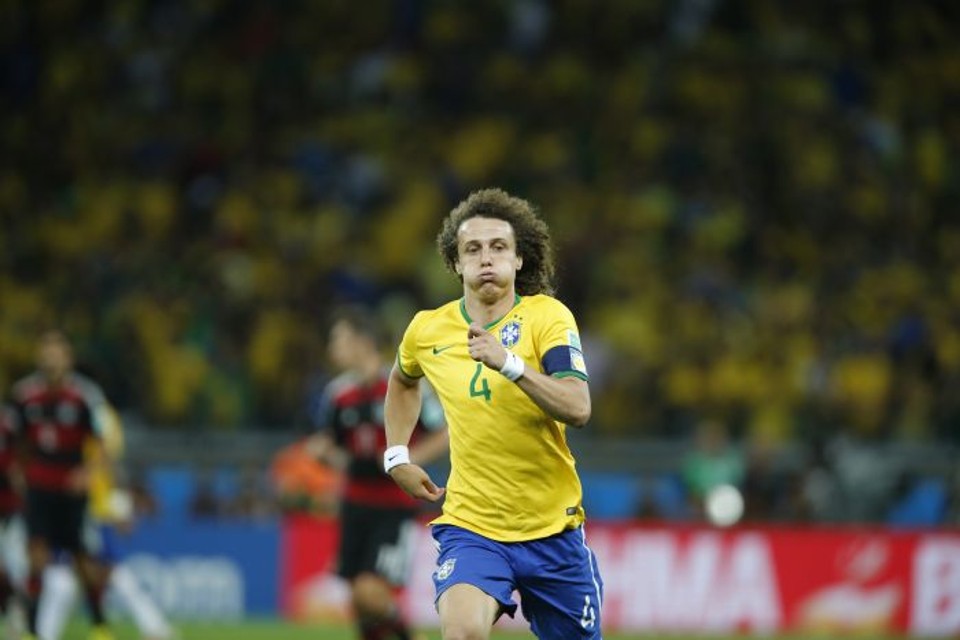 David Luiz, que substitui Thiago Silva como capitão da seleção brasileira, em jogo de semifinal | Albari Rosa/Gazeta do Povo