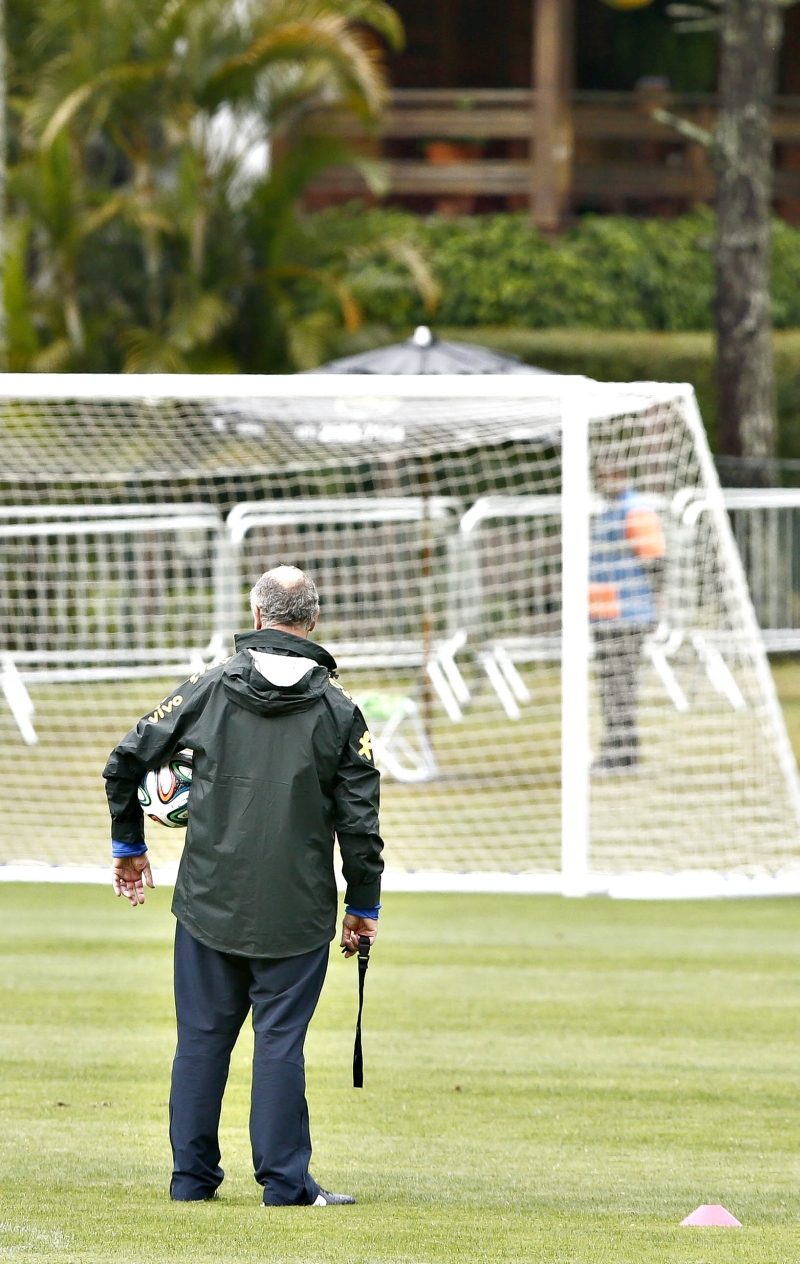 Luiz Felipe Scolari tem o apoio do presidente da CBF, José Maria Marín, para ficar no cargo | Hugo Harada, enviado especial/ Gazeta do Povo