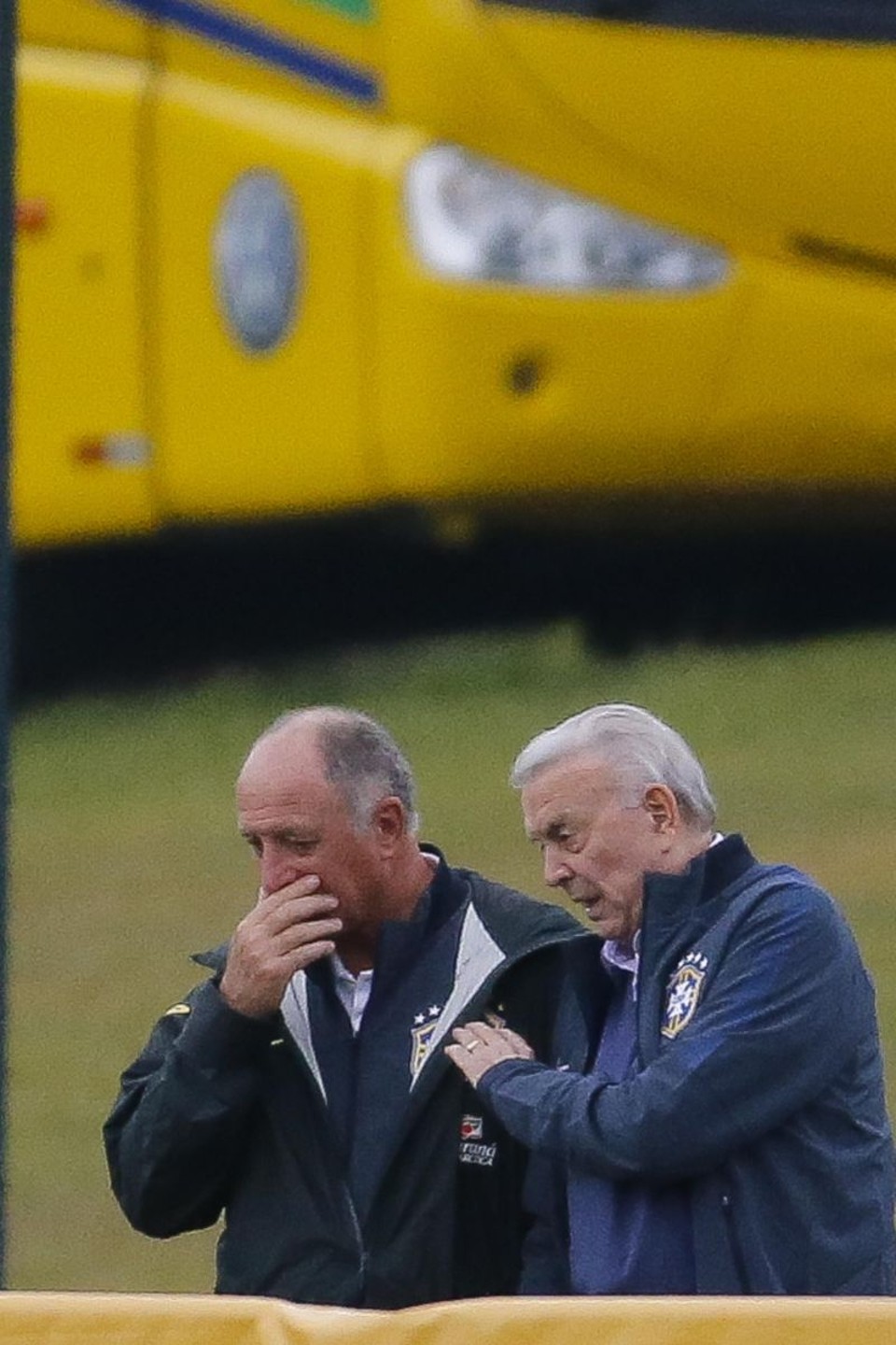 Felipão conversa com José Maria Marín, presidente da CBF: governo quer participar mais ativamente dos rumos do futebol no país | Moacyr Lopes Júnior/ Folhapress