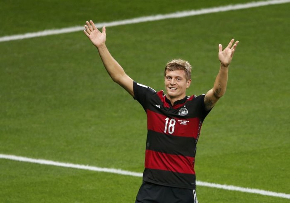 Toni Kroos foi responsável por 12 das 39 jogadas alemãs nas proximidades da área brasileira | REUTERS / David Gray