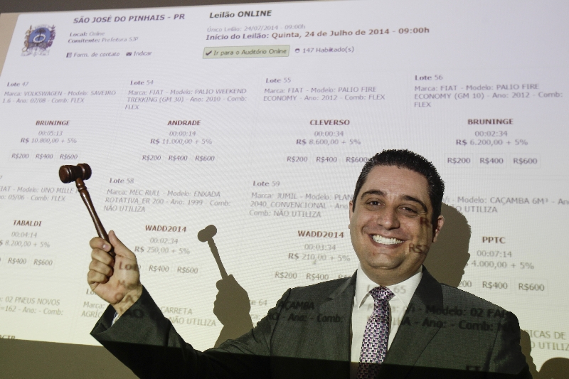 Antonio Magno Rocha, de Curitiba: média de 80% dos pregões concluídos e 80 mil clientes em 170 países | Daniel Castellano/Gazeta do Povo