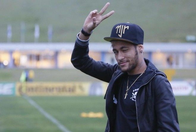 Neymar na volta à Granja Comary |