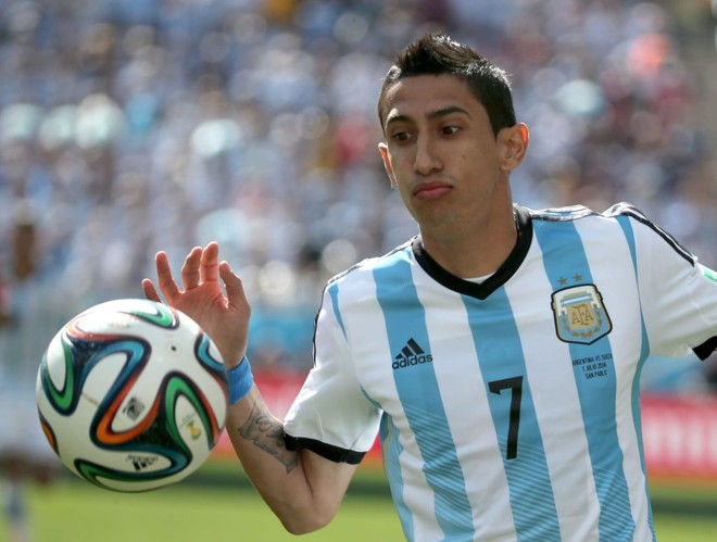 O argentino Di Maria fez o gol da classificação contra a Suíça |