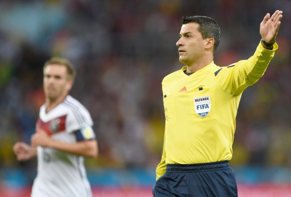 O juiz brasileiro Sandro Meira Ricci teve sua participação na Copa elogiada pela Comissão de Arbitragem da Fifa | EFE