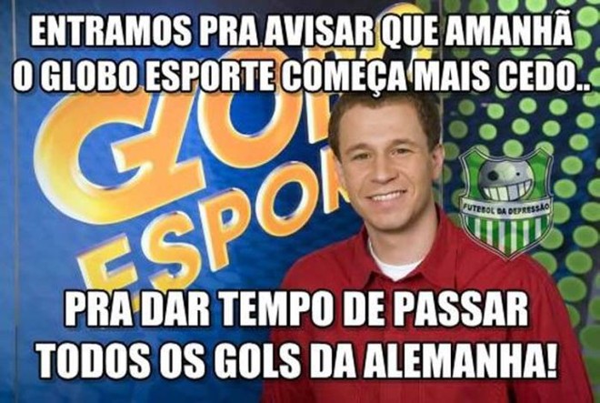 Número de gols da Alemanha foi o principal tema das piadas na internet | 