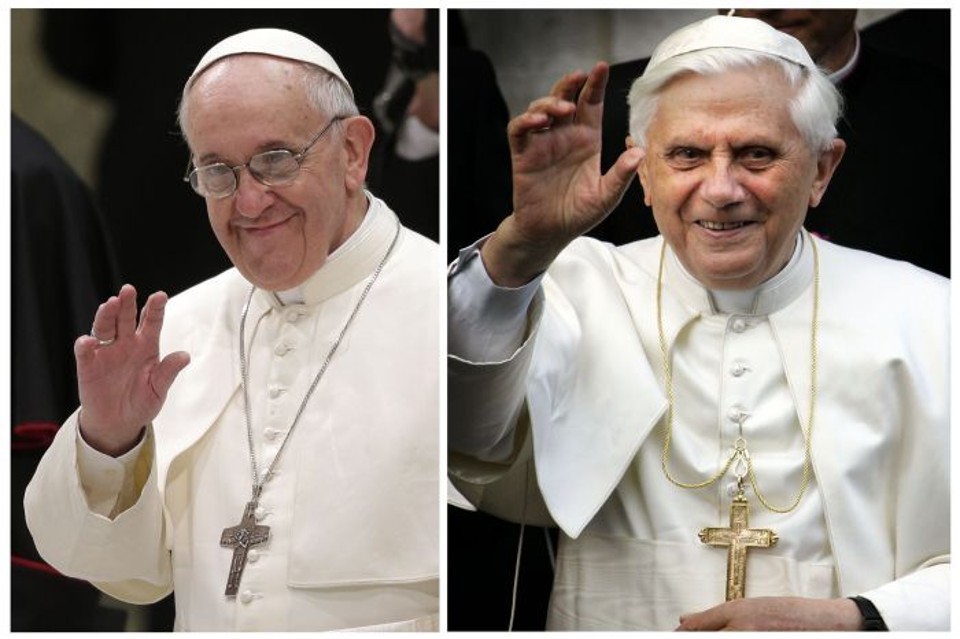 Vaticano anunciou que papa Francisco e o papa emérito Bento XVI não assistirão juntos a final da Copa entre Argentina e Alemanha | Reuters