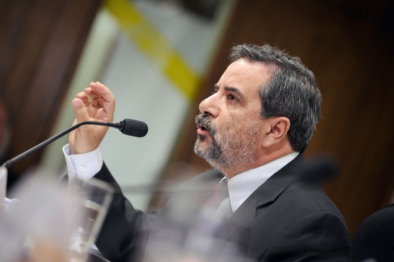 Glauco Legati durante depoimento à CPI da Petrobras | Pedro França/Agência Senado