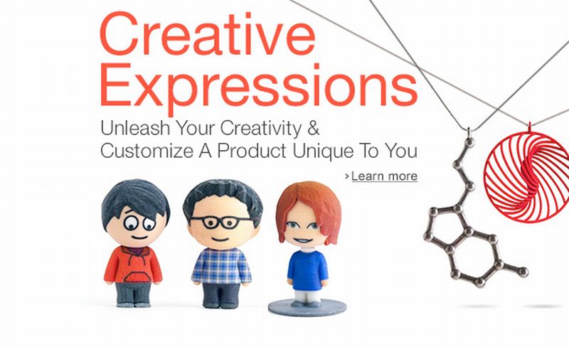 Antes que seja impresso, os usuários podem personalizar um produto como um boneco mudando a cor da pele e dos olhos, o estilo de penteado e a roupa | Reprodução.