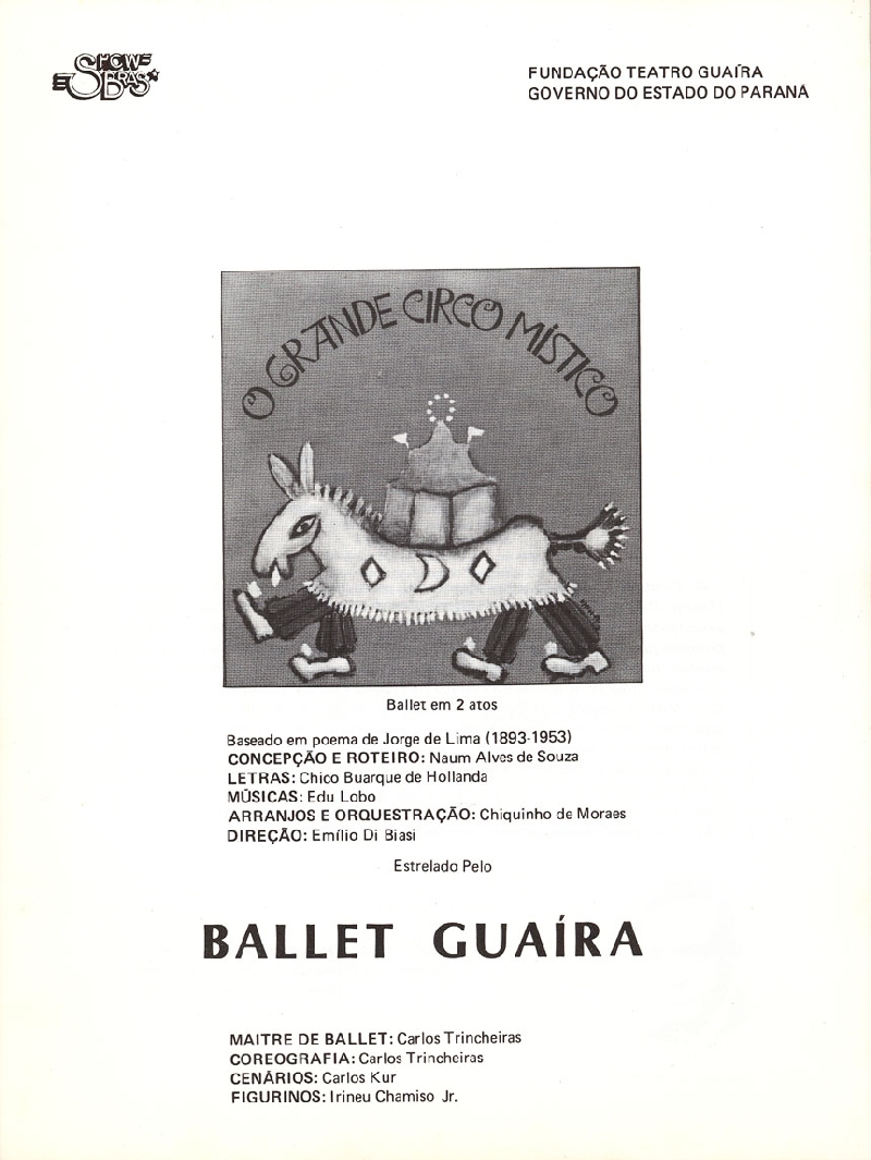 Programa de O Grande Circo Místico: canções inesquecíveis | Reprodução