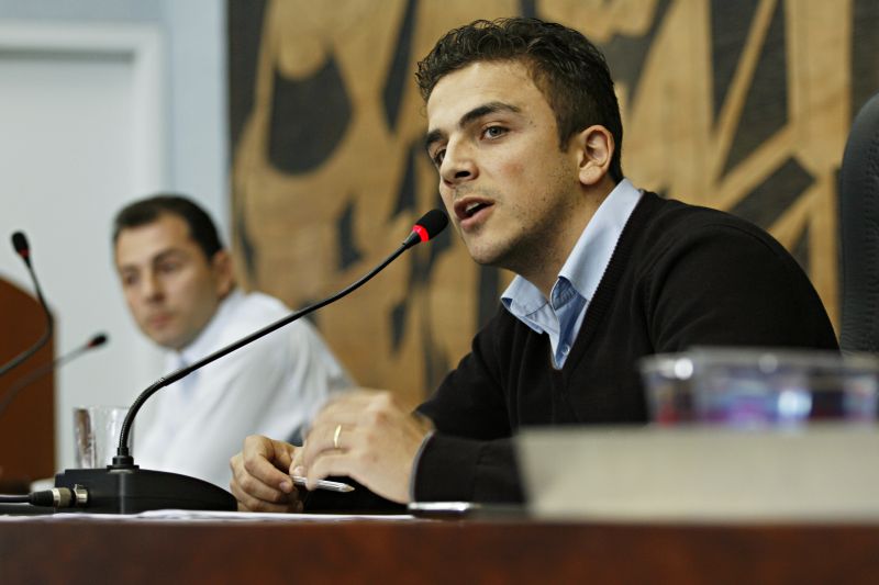 Aliel Machado, presidente da Camara de Vereadores de Ponta Grossa. A maioria dos vereadores votou contra o projeto que estabelecia que mais de 2 milhoes de reais fossem repassados ao Fundo Municipal do Transporte. | Josué Teixeira/ Gazeta do Povo