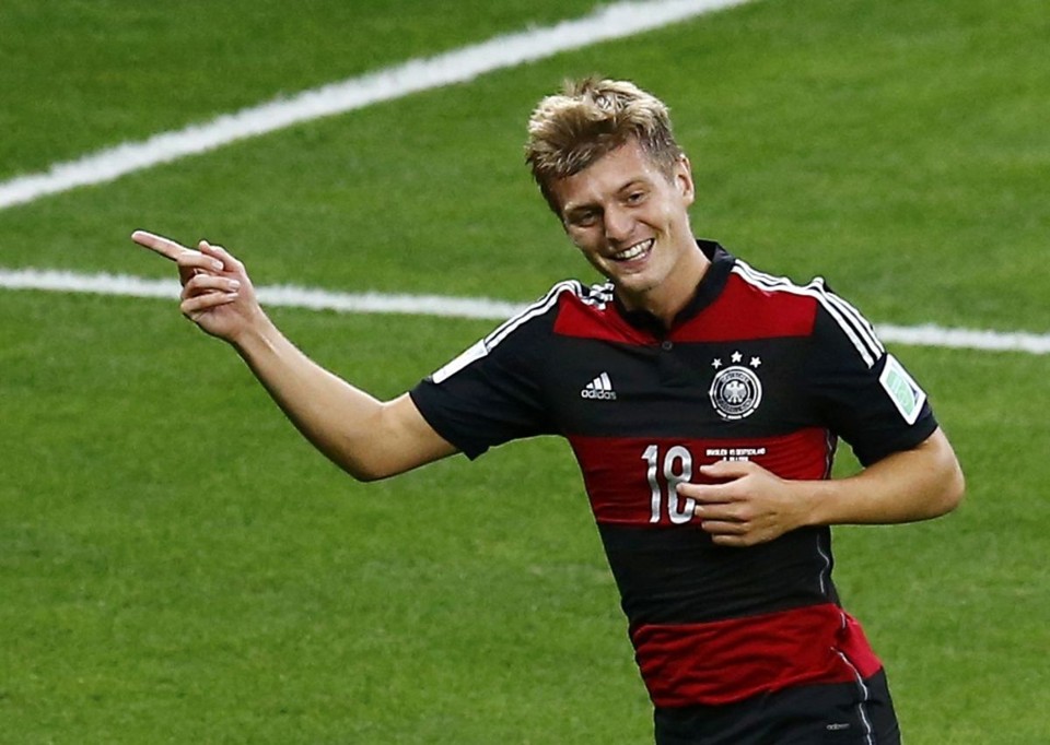 Para evitar prejuízo, comércio alemão torce por vitória sem goleada Tony Kroos, com dois gols, foi um dos jogadores que mais deram prejuízo ao comércio alemão na goleada sobre o Brasil | REUTERS / Leonhard Foeger