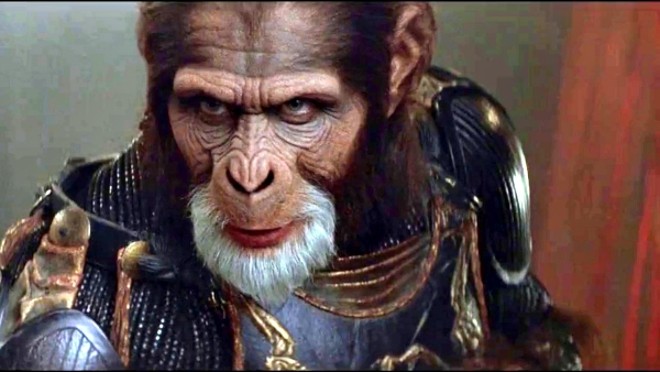 O Planeta dos Macacos (2001):Tim Burton refilmou a história original de 1968 com Mark Wahlberg, Tim Roth e Helena Bonham Carter. No filme, o astronauta Leo Davidson (Wahlberg) entra em um buraco de minhoca e acaba aterrissando no Planeta dos Macacos | 