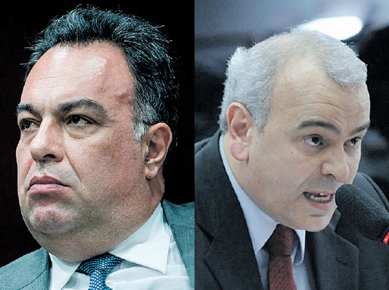 André Vargas (sem partido-PR), deputado federal ; Júlio Delgado (PSB-MG), relator do caso de Vargas no Conselho de Ética | Brunno Covello/ Gazeta do Povo ; Gabriela Korossy/Câmara dos Deputados