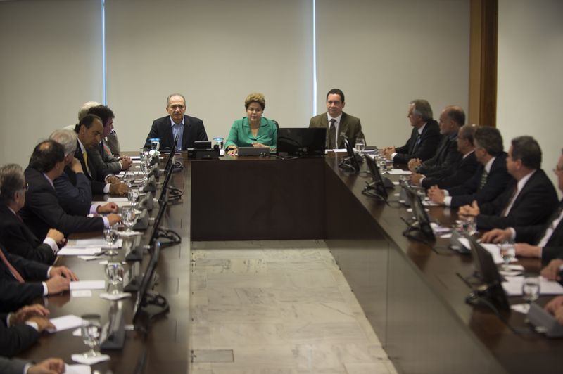 Presidente Dilma Rousseff recebeu presidentes de 12 grandes clubes brasileiros nesta sexta-feira em Brasília | Marcelo Camargo / Agência Brasil