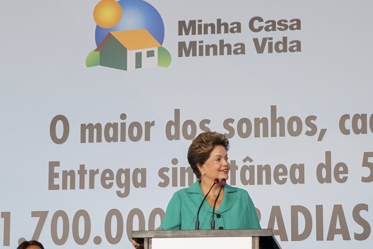 Dilma participa da cerimônia de entrega de casas do programa habitacional Minha Casa, Minha Vida, no no Paranoá, região administrativa do Distrito Federal | Divulgação/Roberto Stuckert Filho/PR