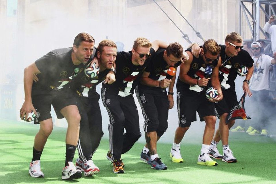 Dança dos jogadores na festa do título citando os argentinos não caiu bem na Federação Alemã | EFE