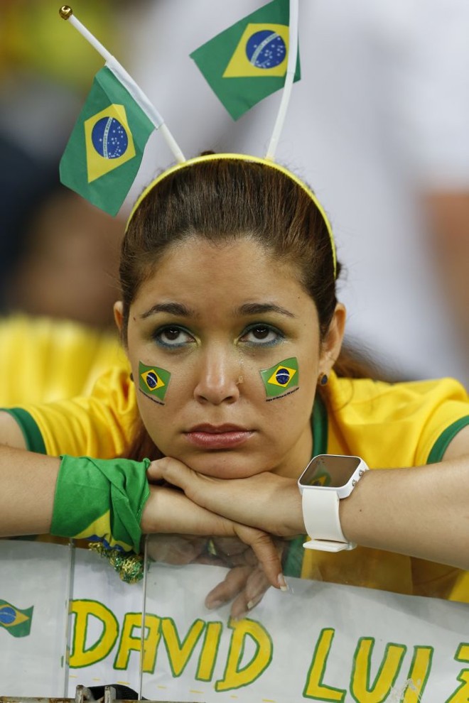 Torcedora no estádio Mineirão | 