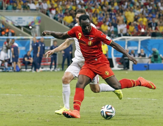 Romelu Lukaku marca o segundo gol em jogo contra os Estados Unidos |