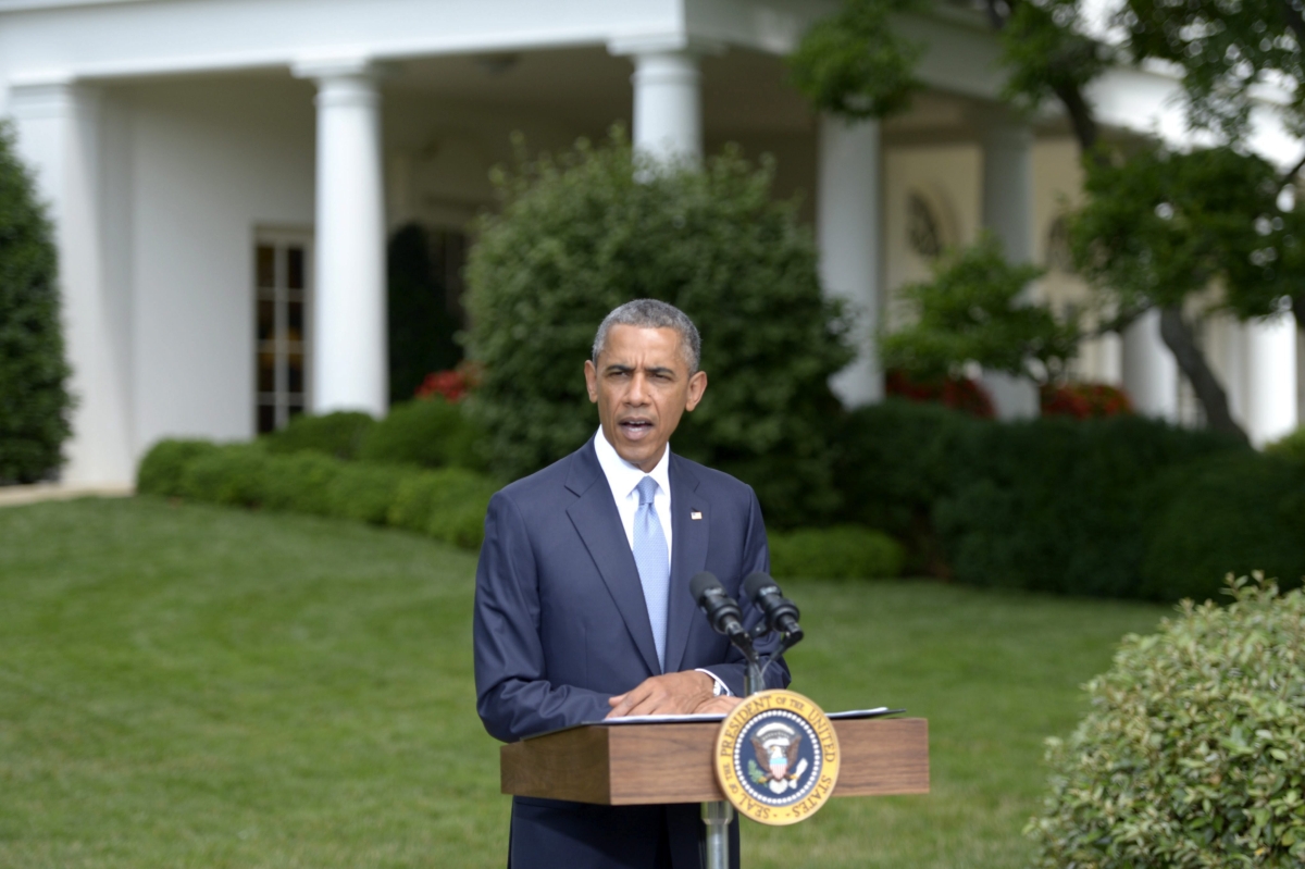 Barack Obama fez um pronunciamento dos jardins da Casa Branca | EFE/Shawn Thew