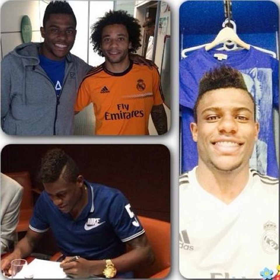 Fotos postadas por Abner no Instagram ao anunciar acerto com o Real Madrid | Reprodução Instagram