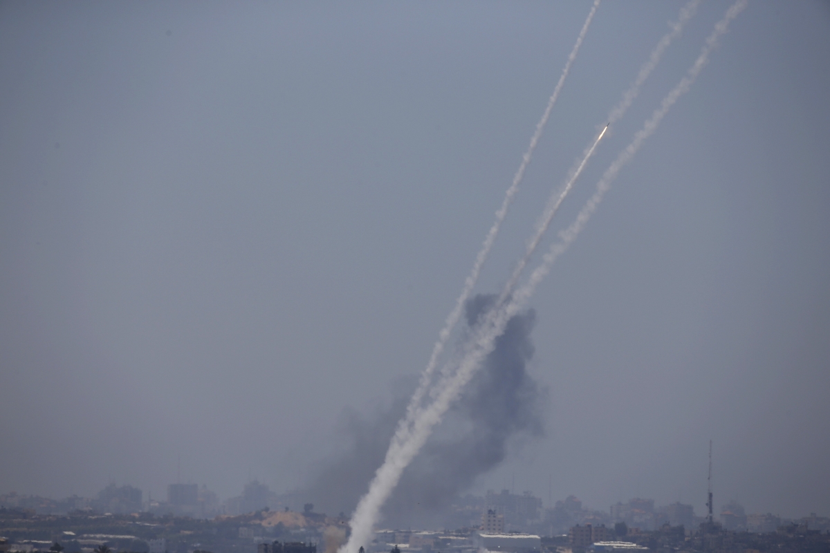 Foguete é lançado do norte da Faixa de Gaza em direção a Israel | Reuters/Baz Ratner