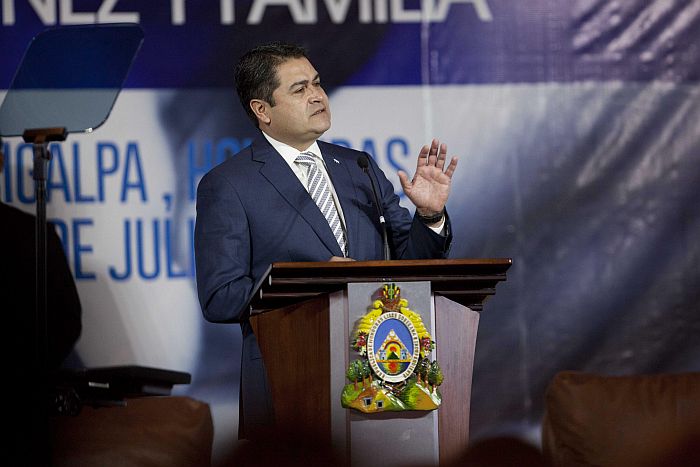 Juan Hernández culpou a política antidrogas norte-americana pela expansão do narcotráfico em Honduras | Gustavo Amador / EFE