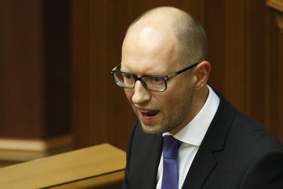 O primeiro-ministro ucraniano Arseniy Yatsenyuk | REUTERS / Alex Kuzmin