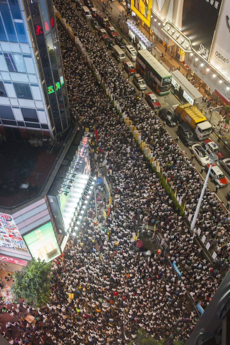 Vista geral dos milhares de manifestantes pela democracia | Alex Hofford/Efe