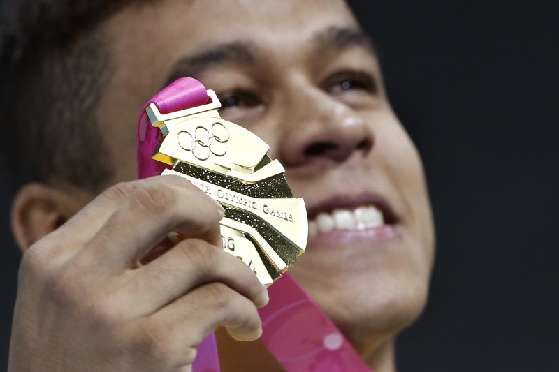 Nadador brasileiro Matheus Santana venceu os 100 m livre nos Jogos Olímpicos da Juventude | Aly Song / Reuters