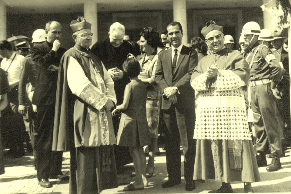Cúpula do clero paranaense em apoio ao então candidato a prefeito Ney Braga | Fotos: Acervo Museu Paranaense